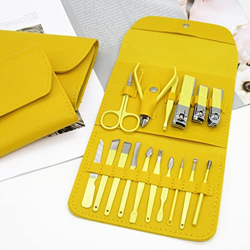 N/A Scissors Nail Clippers Set Dead Skin Pliers Nail Cutting Pliers Pedicure Knife Nail Groove Only Inflammation Nail Manicure WolFum (Color : Yellow, Size : One Size)