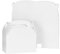 QWORK® 24 stück geschenkkarton, papier-geschenkbox, weiß, 16 x 9.5 x 9.5 cm, faltschachtel, geeignet für hochzeiten, geburtstage und weihnachten