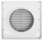200mm Louvred Wall Grille, 8 White Extractor Fan Air Ventilation Grille Covers with Insect Screen for Bathroom Bedroom Kitchen