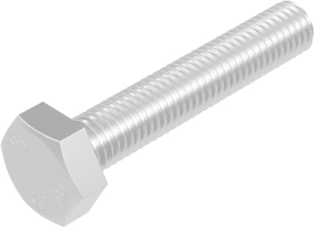 SECCARO Viti a testa esagonale, M12 x 65 mm, in acciaio inox V2A VA A2, DIN 933/ISO 4017, esagonali esterni, 20 pezzi