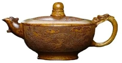 Service à Thé Pour Adultes Outil Préparation Thé Domestique Style Chinois Rétro Pur Fait À La Main Os Dragon Théière Sable Doré Pot Sable Violet Yixing Théière Service Thé