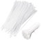 Zip Ties Heavy Duty, White Large Zip Ties, Self-Locking Big Cable Ties, 6+12 Wide Plastic Ties, Long Cable Wire Tie Wraps, 300mm x 4.8mm 100pcs +150mm x 3.6mm 100 Pcs- Pack of 200