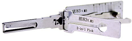 QiDAi HU83 v.3 Outil de crochetage et décodeur 2 en 1 HU83 pour voitures, serrure d'allumage automatique et outil d'ouverture de porte