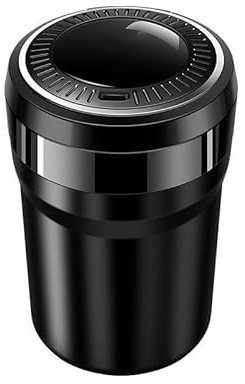 GNTHERF Cendrier de Voiture,pour BMW 4er Gran Coupe/Series-4 M4 / i4 | 420i 420d 430i LED avec Couvercle Voiture sans Fumée à Cigare pour Maison Bureau et Voyage,B L