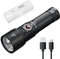 Fenix LD45R 2800 Lumen zoombare USB-C-Taschenlampe mit stufenlosem einstellbarem Fokus zwischen Strahler und Flutlicht, mit OLED-Display und Lumentac-Organizer