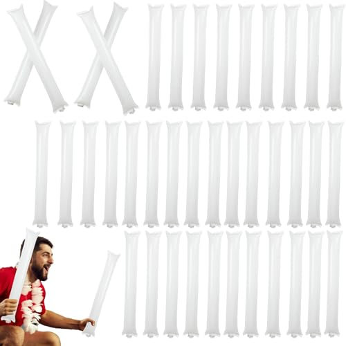 Generadores de ruido inflables, Generador de ruido Thunder Sticks | Cheer up Toys Juego de 40 palitos de porristas,Generadores de ruido portátiles para fiestas, favores de alegría para eventos deporti