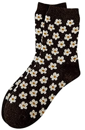 Damen Winter Herbst und Winter Mid Tube verdickte warme Strümpfe schneiden Kleidung für Mädchen, B, Einheitsgröße