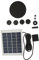 POPETPOP 4 Sätze Brunnen im Freien solarbrunnen solarbrunnem solar sprinkler solarpumpe für bachlauf Springbrunnenpumpe für Pool Poolpumpe Solarteichpumpe solare Wasserpumpe Plastik Black