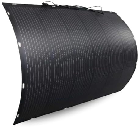KODAK Panneau Solaire Flexible 200W - Étanche IP68 - Léger et Durable - Adaptable aux Surfaces Courbes - Idéal pour Balcons, Camping-cars et Bateaux - Installation Facile - Énergie Écologique