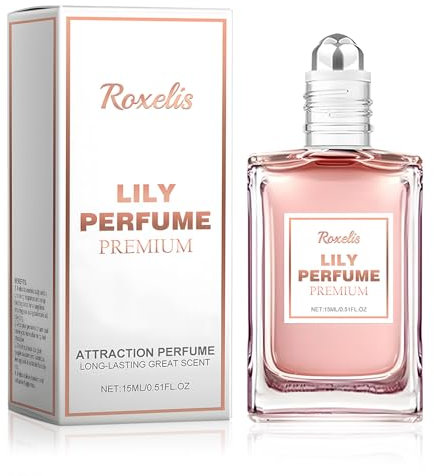 Parfum aux Phéromones pour Femme - Parfum Roll-on au parfum de Fleur de lys | Compact et Portable | Parfu Femme Corps| Eau de Parfu