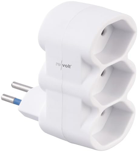 revolt Mehrfachsteckdose: CH: Dreifach-Steckdose für Typ J (Schweiz), 230 Volt, bis 2.300 Watt (Dreifach Steckdosenleiste, Dreifachstecker Steckdosen, Zwischenstecker)