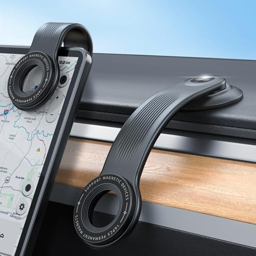 Beeasy Handyhalterung Auto für Magsafe Autohalterung, Magnet Handy Halterung Auto Armaturenbrett mit Biegsamer Arm, Magnethalterung Kfz Handyhalter für iPhone Samsung Smartphone