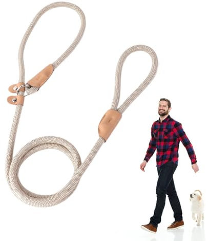 Long Rope Dog Lead - Nylon Pet Lead, Heavy Duty | Mountain Climbing Rope Design, Durable Outdoor Training Lead for Dogs, P