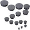 Viti in acciaio inossidabile, viti a testa zigrinata, set da 50 tappi for fori da 28/30/32 mm, in nylon, a scatto, for tubi, idraulici, mobili, viti, tappi for fori