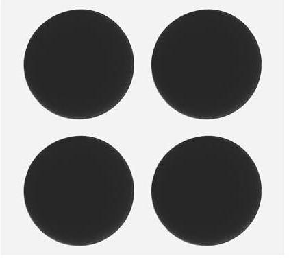 PATIKIL 0.6 Inch / 13.5mm Laptop Rubber Feet, 4PCS Anti-Skid Pads Round Computer Bottom Replacement Foot Cover for Laptop Base Consoles Bottom Furniture Feet, Black