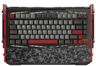 KVtyBBdxW Keyboard Dry Black Diamond 75 V2 Superb Typing Flex And Comfort Tri Mode Connectivity 2ms Wireless Latency Custom RGB Compatible With(Shadow Crimson)