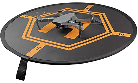 vhbw Landematte kompatibel mit DJI Phantom 3, 4, 1, 2 Drohne, Multicopter - Landeplatz, 80 cm, Faltbar, Wasserfest