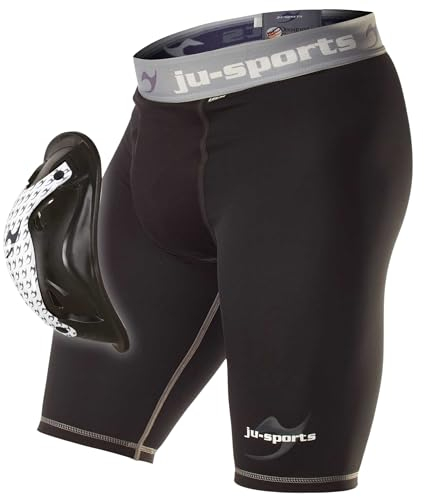 Ju-Sports Tiefschutz Base Supporter + Motion Pro Flexcup - Belüftete vorgeformte Tasche für Cup aus atmungsaktivem Mesh-Material I Mit 4-Wege Stretch Material I Größe M