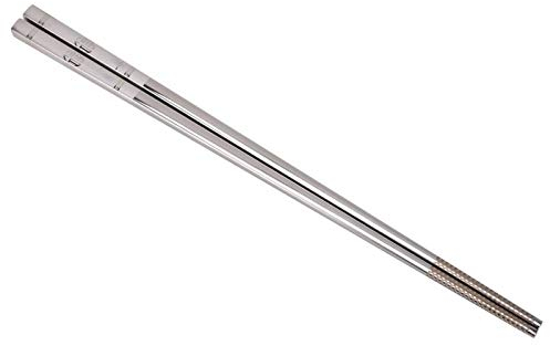 1 Paire de Baguettes en Métal Baguettes Réutilisables Baguettes Coréennes avec Motif de Gravure Baguettes en Acier Inoxydable Paquet de Couverts Baguettes Japonaises Réutilisables(4#)