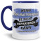 Tasse mit SpruchWenn -Ihr Name- es Nicht Reparieren Kann Dann Kann es Keiner/Personalisierbar/Selbst Gestalten/Bedrucken/Namens-Tasse/Individuell/Innen & Henkel Dunkelblau