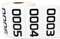 1 Rolle – fortlaufende Nummern 0001 bis 1000 selbstklebende Etiketten zur Bestandszählung Lager-Qualitätskontrolle 7,6 x 3,8 cm weiß