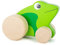 Small Foot 11049 Schiebetier Frosch für Kinder, 100% FSC-Zertifiziert, aus stabilem Holz Spielzeug, grün