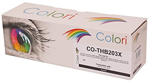 Colori Alternativ Toner für HP 203X CF540X 203A CF540A Schwarz für HP Laserjet Pro M254 M254dw M254nw MFP M280 M280nw M281 M281fdn M281fdw