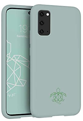 turtleandcase Hülle Kompatibel mit Samsung Galaxy S20 | Silikon Handyhülle | Dünne Schutzcase & Stoßfest für Samsung Galaxy S20 6,2 (Helles Minzgrün)