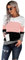FANGJIN Damen Mode Longshirt Pullover Elegant Oberteil Tunika Fashion herbest Sweaters Tunika Tops fraeun Lässige Moden elegant Farbblock Bluse Winter warm Shirt Rosa XL （44 46）
