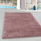 Tappeto a pelo lungo per soggiorno monocolore, camera da letto, sala da pranzo, morbido e soffice, facile manutenzione Misurare: 80 x 150 cm Colore: Rosa