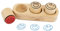 TRENDHAUS 952509 Lehrerstempel Set Smiley, Inkl. Holzblock für Kinder und Lehrer, 4 x 10 x 4 cm
