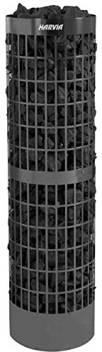 Harvia Cilindro Pro 10/13,2 kW Black Steel PC100E/135E Saunaofen Elektroofen Stahl schwarz
