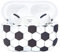 Hülle Cover für AirPods Pro, Matte Schutzhülle mit Fluoreszenz-Graffiti-Muster Kompatibel mit AirPod Pro,rutschfest und Anti-Fingerabdruck Hard Case Unterstützt Kabelloses Laden (Fußball)