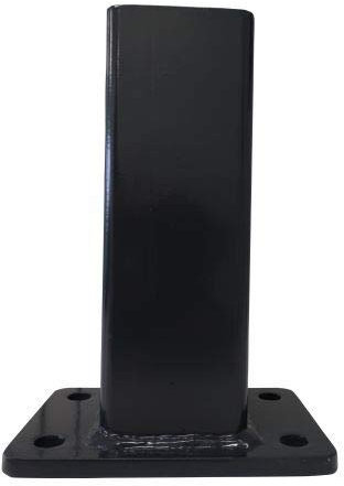 Zaundirekt Spezial Fußplattenadapter für 80x80mm Torpfosten RAL 7016 Anthrazit