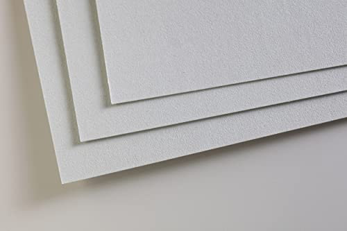 Clairefontaine 696160C - Packung mit 5 Zeichenbögen Pastelmat, ideal für Trockentechniken und Pastell, DIN A3 29,7x42 cm, 360g, Hellblau, 1 Pack