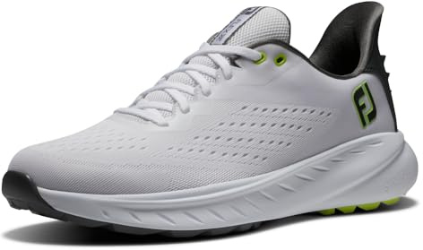 FootJoy Herren Golfschuhe FJ Flex XP White-Black-Lime 42 1/2