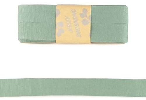 Viskose-Schrägbänder-Uni-ca. 20 mm Breite x 3 Meter Länge-48 Farben (Altgrün-187140)