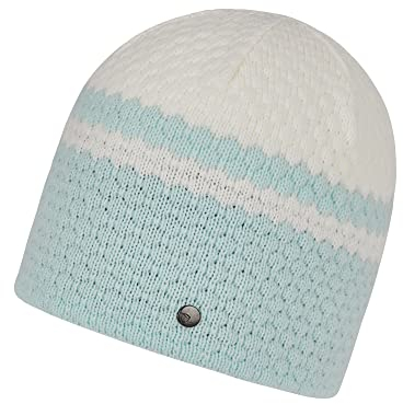 Ziener Damen ILARY Mütze/gestrickt, Wolle, Fleece Futter, Ice, Einheitsgröße