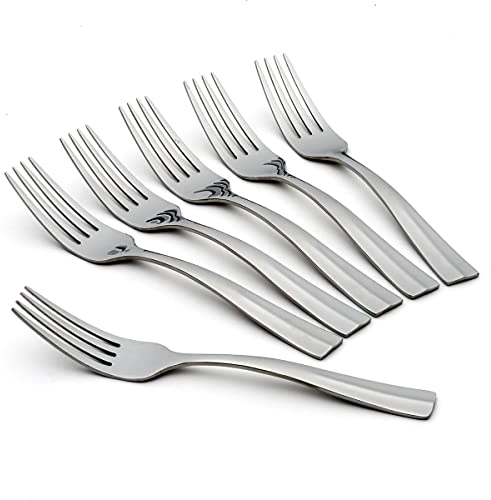 Oneida H236006A Arc Everyday Flatware Dinner Forks, Stainless Steel, Metallic