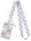 TIESOME Cordón de cuello con cierre de clip para soporte de insignia, correa arcoíris bohemio con soporte para tarjetas de identificación, para el cuello con funda (estilo arcoiris-B)