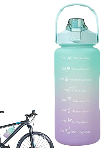 Maodom Sport pour Filles | Tasses à Eau étanches 2L avec Paille | Conteneurs d'eau Voyage faciles à Transporter avec Design Rabattable pour Les familles, Les campeurs et Les Meilleurs