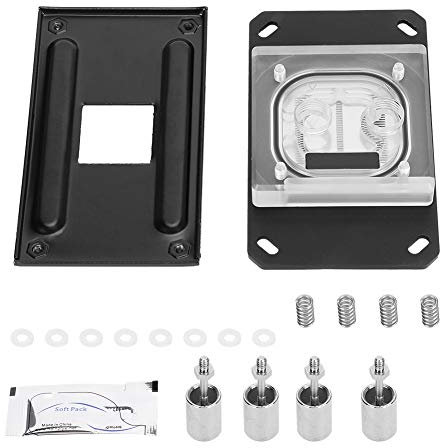 Universal Water Cooling Block, CPU Cooler Heat Sink, CPU Water Cooling Block Waterblock Liquid Cooler with 3mm Copper Baseplate for AM2 AM3