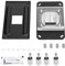 Topiky Blocco di Raffreddamento Ad Acqua Universale, Dissipatore di Calore per CPU, Blocco di Raffreddamento Ad Acqua per CPU Waterblock Liquid Cooler con Piastra Base in Rame da 3 Mm per AM2 AM3