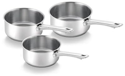 Beka Casserole 15256974 Argenté 16.5 cm x 16.5 cm Acier inoxydable 18/10 2.65 kg Polie COOKING_POT SALUCE Casserolerie avec couvercle