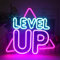 LUCUNSTAR Level Up Neon Schild für Wand Dekor, Spiel Neon Licht, Kreative Led Schild mit USB-betrieben für Spielzimmer, Spieldekor, Spielzone