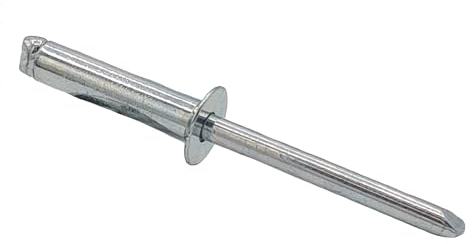 Offene Blindniete mit Sollbruchdorn Senkkopf 120 Grad Alu/Stahl 5 x 12-500 Stück
