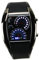 Holibanna Digital Herren Armbanduhr Unisex Led Sportuhr Mit Datum Woche Auto Meter Zifferblatt Aviation Blau