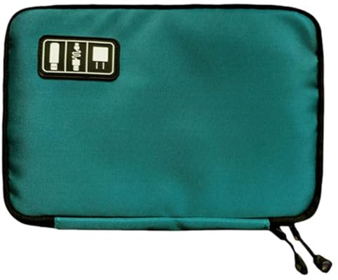 FAVORTALK Cable Travel Organiser Waterproof Portable Travel Pouch for Chargers Power Bank SD Card Multifunctional Electronics Organizer Universal Carry Travel Gadget Bag,B40717
