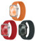 Raradev 3 Stück Geflochten Armband Kompatibel mit Apple Watch Armband 46mm 44mm 45mm 42mm, Elastisch Nylon Band Solo Loop Sport Armbänder für iWatch Series 11 10 9 8 7 6 5 4 3 2 1 SE, XS 130MM