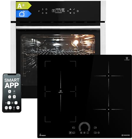 Autarkes Herdset | 60cm Einbaubackofen EB8313HC | 60cm Induktionskochfeld IH85901FZ | Pizzafunktion | Grill | Umluft | Heißluft | Automatik-Timer | 2-fach Wärmeschutzverglasung | SET8313HCIH592FZ
